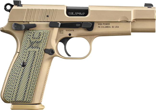 FN High Power 9mm Luger 4.7in 10rd Flat Dark Earth Olive Drab Finish - 66-102107 - 845737019471