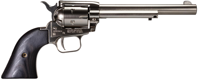 Heritage Rough Rider Revolver 22 LR. 6.5 in. Nickel Star Grip 6 Shot - RR22NI6BW