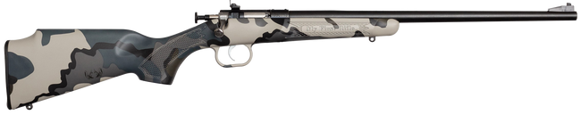 Crickett KSA2176 My First Rifle Gen2 22 S/L/LR Single Shot 16.10" Blued Steel Barrel & Receiver, Kuiu Vias Camo Synthetic Fixed Stock, EZ Loader