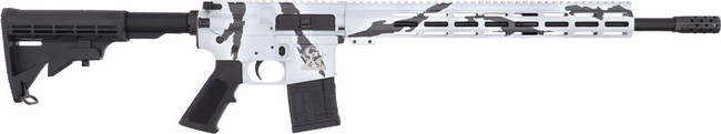 Great Lake Firearms GLFA AR15 450 Bushmaster 18 Inch 5 Rounds Pursuit Snow Camo