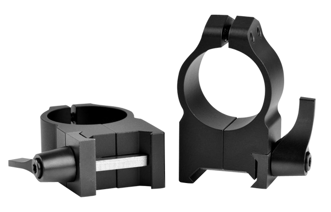 Warne Maxima Vertical Quick Detach Scope Rings Matte 1 Inch High Weaver Picatinny