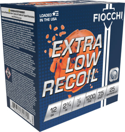 FIOCCHI LOW RECOIL 12GA 2.75" - 1278OZ75