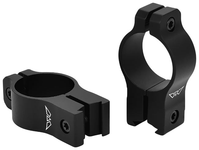 Warne V421M Rimfire Rings Vapor Matte Black 1" Medium 0 MOA