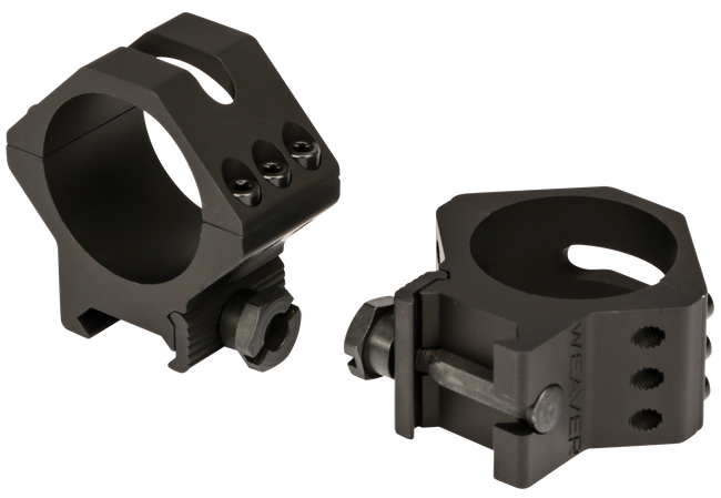 Weaver Six-Hole Picatinny Rings 34mm Low Matte