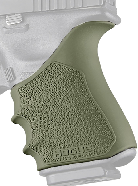 Hogue 17041 Grip Sleeve Handall Beavertail OD Green Rubber