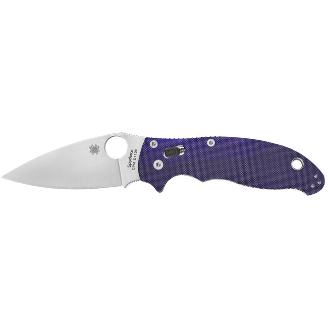 SPYDERCO MANIX 2 G-10 DARK BL 3.375"