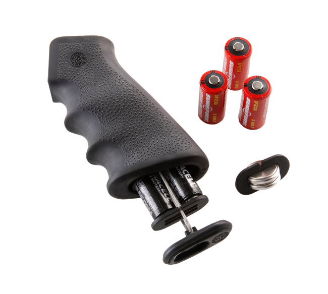 Hogue AR-15 Rubber Grip with Storage Kit Black