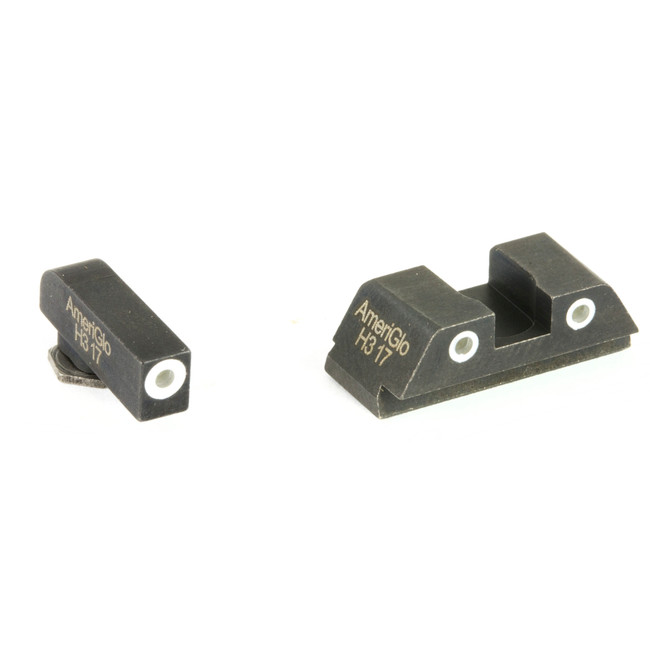 AmeriGlo Gl430 Classic Tritium Sight Set Glock 42/43 Green Front White Outline - GL430 - 644406908746
