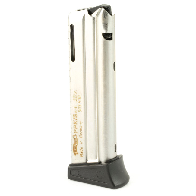 Walther Arms PPK/S Compatible 22 Long Rifle Nickel Plated Steel Polymer - 503600 - 723364200717