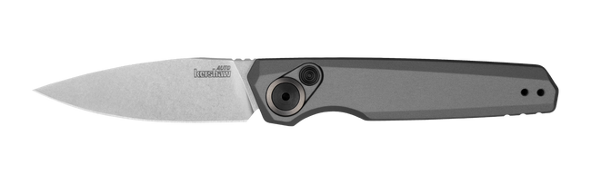 Kershaw Launch 18 Automatic Folding Knife 2-8/10" Spear Point Blade Grey