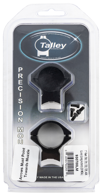 Talley 930700LM Remington 700 Scope Mount/Ring Combo Black Anodized 1" Low 20 MOA