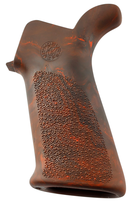 Hogue OverMolded Beavertail Rubber Grip Red Lava Cobblestone AR15 M16