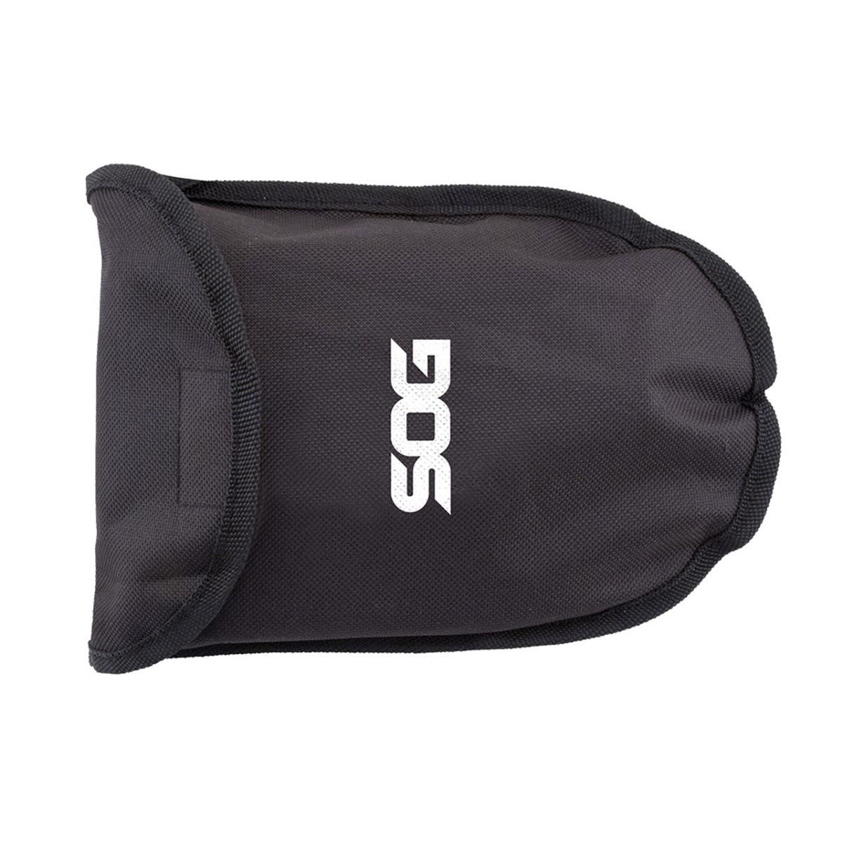 S.O.G SOGF08N Entrenching Tool  Folding Shovel Plain/Serrated Blade Black Powder Coated High Carbon Steel Handle 18.25" Long Includes Sheath - SOGF08N - 729857993296