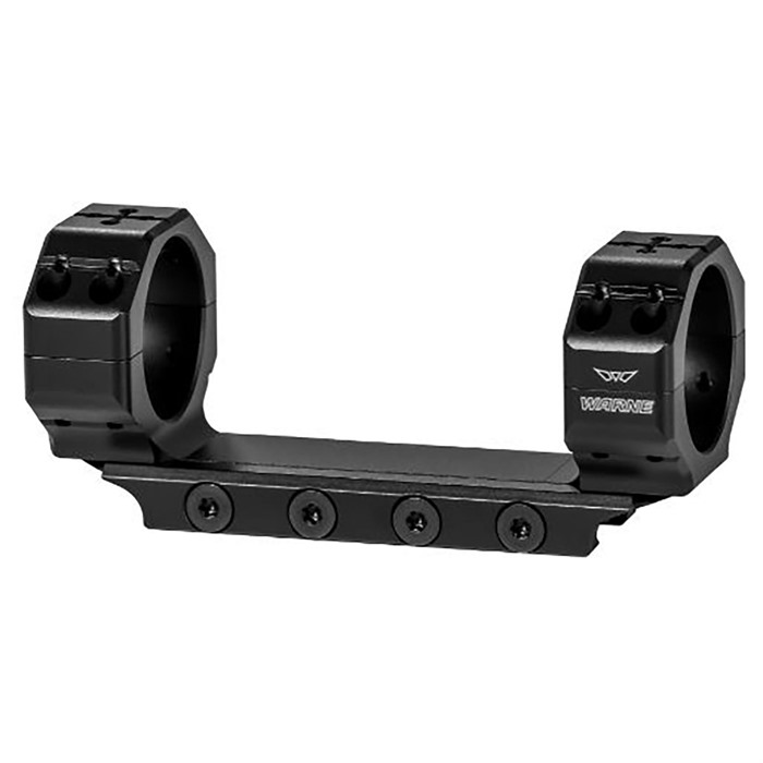 Warne 7821M Precision Mount Scope Mount Ring Combo Picatinny 34mm 0 MOA Medium Height