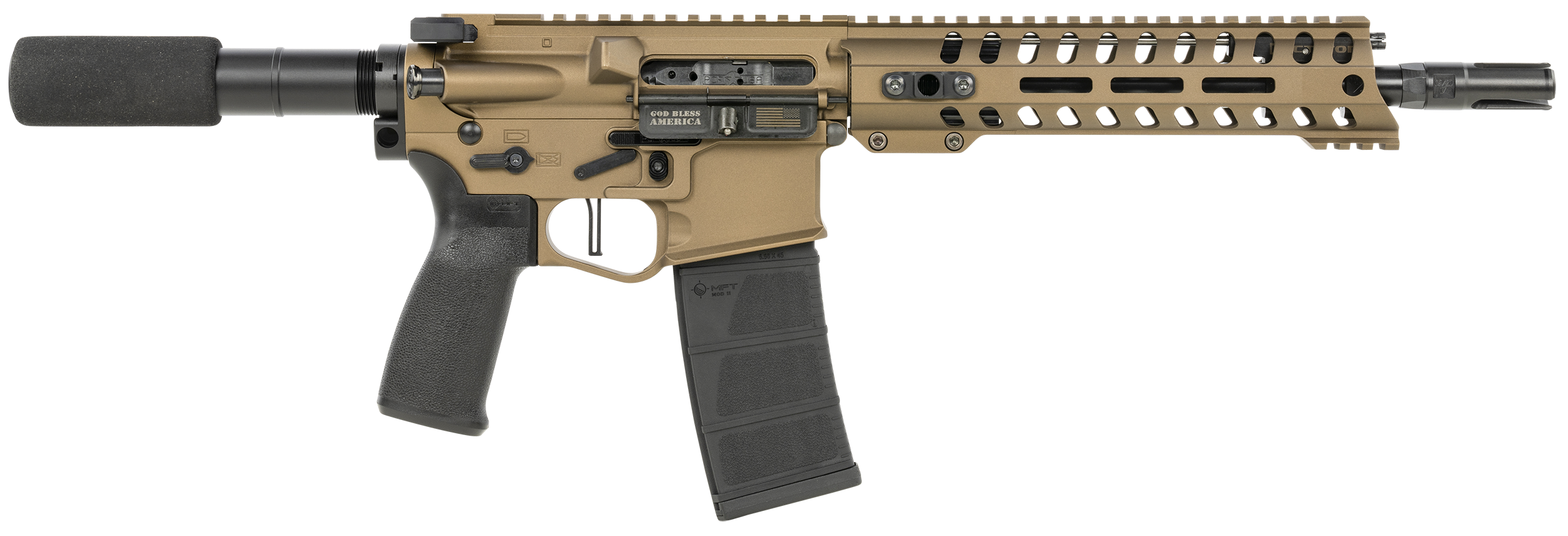 Patriot Ordnance Factory Renegade Plus 5.56 NATO 10.5in 30 Round Burnt Bronze