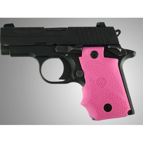 Hogue 38007 Rubber Grip  Pink with Finger Grooves for Sig P238