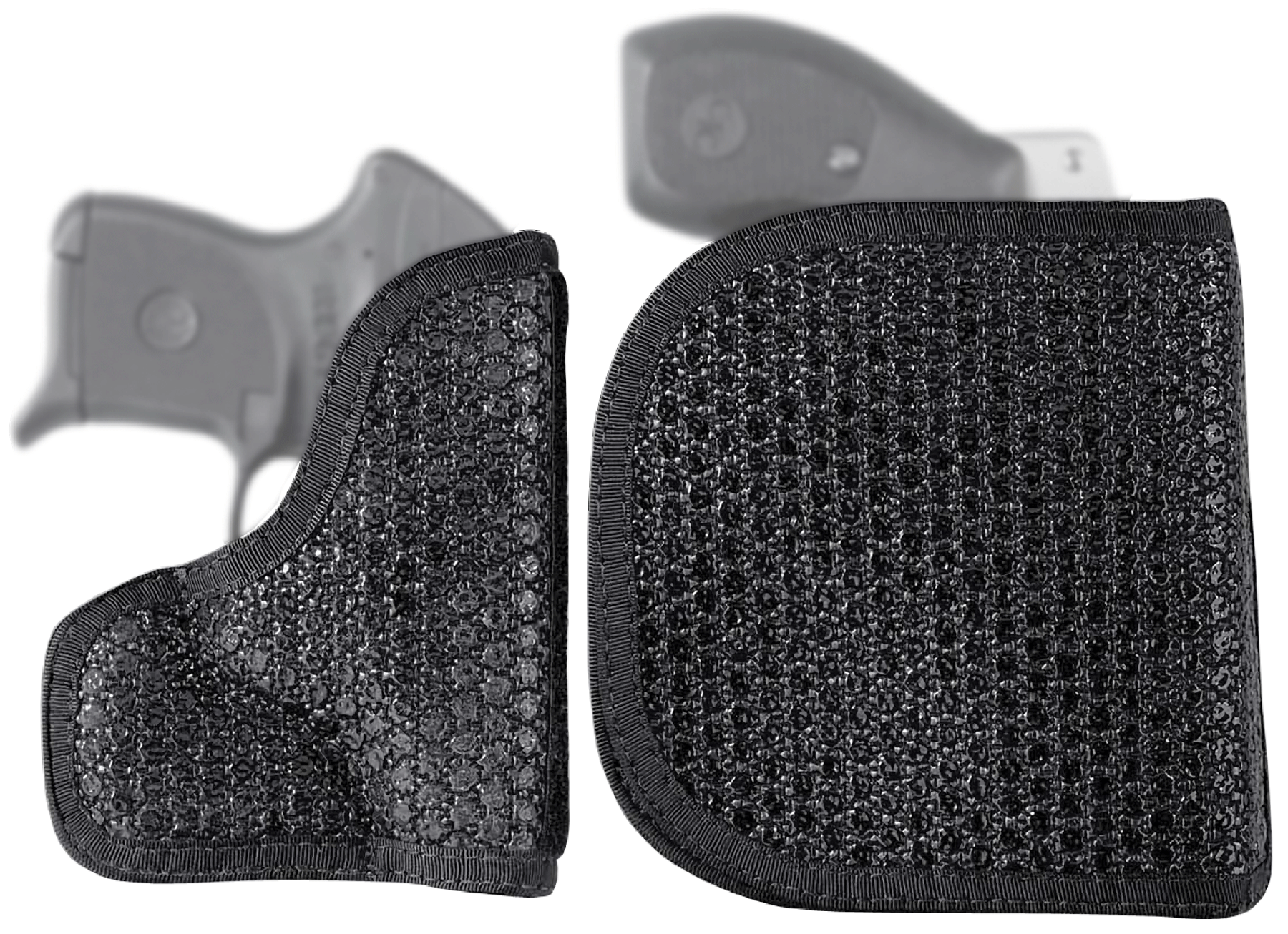 DeSantis Gunhide M44BJR8Z0 Super Fly  Black Rubberized Fabric Pocket Fits Kahr P380 Ambidextrous