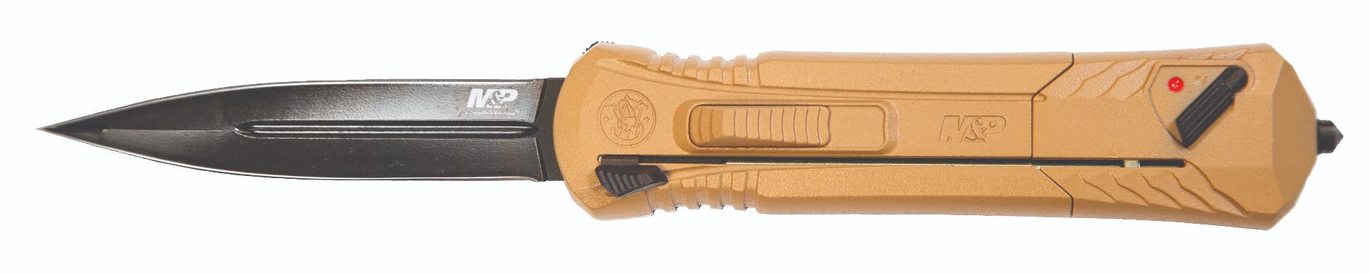Smith & Wesson M&P Spear Tip OTF Automatic Knife 3 7/10"  Blade FDE - 1084315 - 661120413707