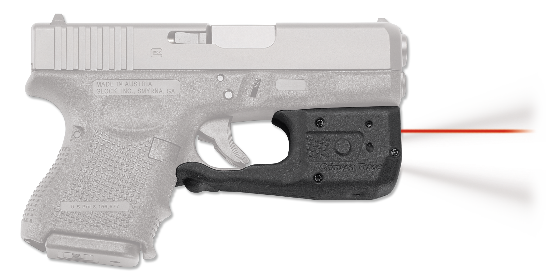 Crimson Trace 0172201 LL-810 Laserguard Pro Black Red Laser Glock Subcompact Crimson Trace 0172201 LL-810 Laserguard Pro Black Red Laser Glock Subcompact