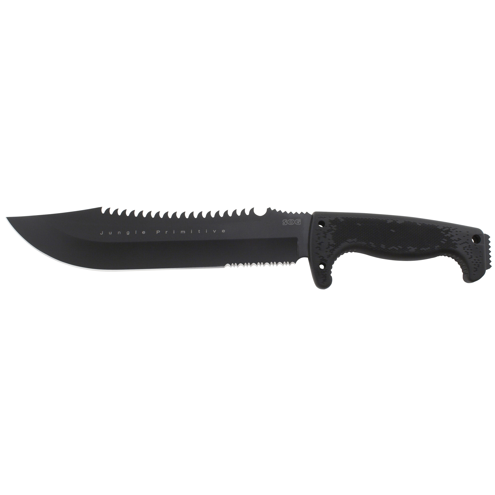 SOG JUNGLE PRIMITIVE BLK 9.5" W/STH - SOGF03TNCP - 729857994705