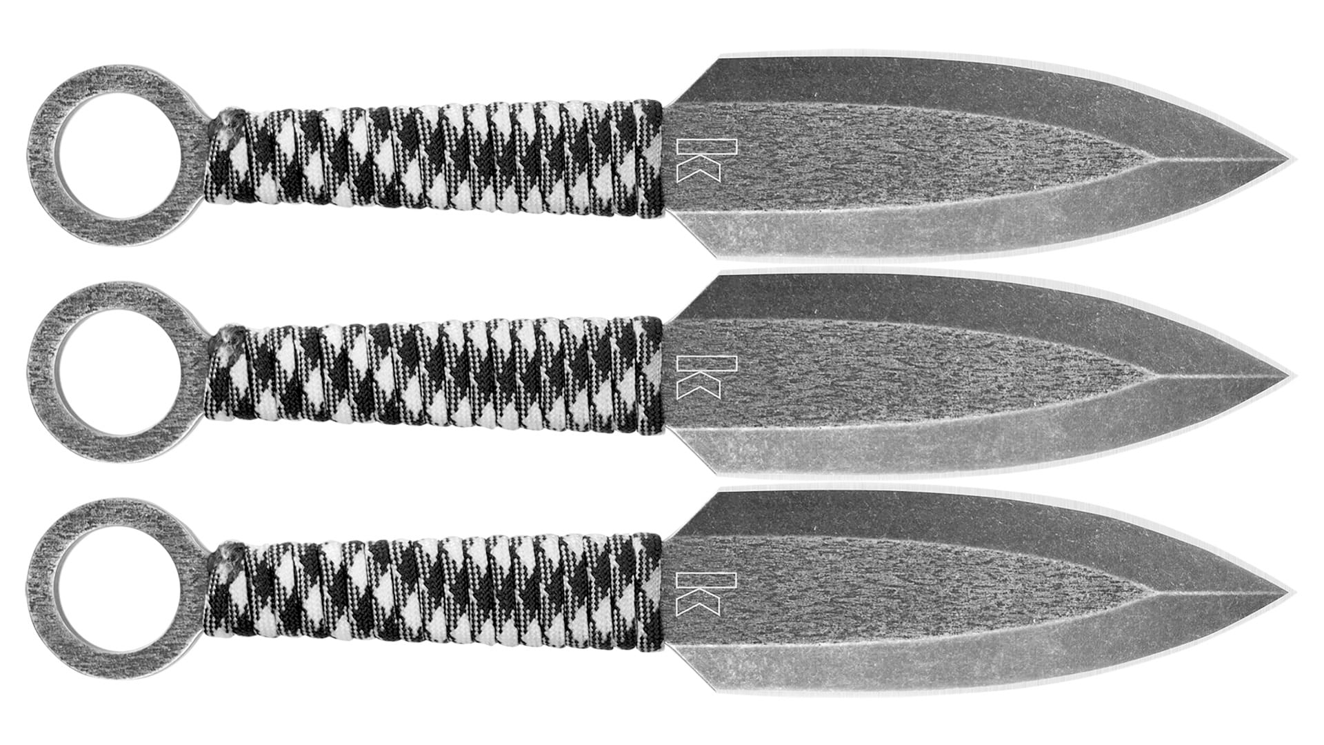 Kershaw ION Throwing Knives 4-1/2" Spear Point Blade 3/ct - 1747BWX - 087171039084