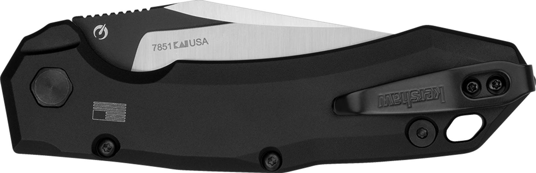 Kershaw Launch 19 Automatic Knife 3-3/10" Clip Point Blade Black Tan - 7851 - 087171066691