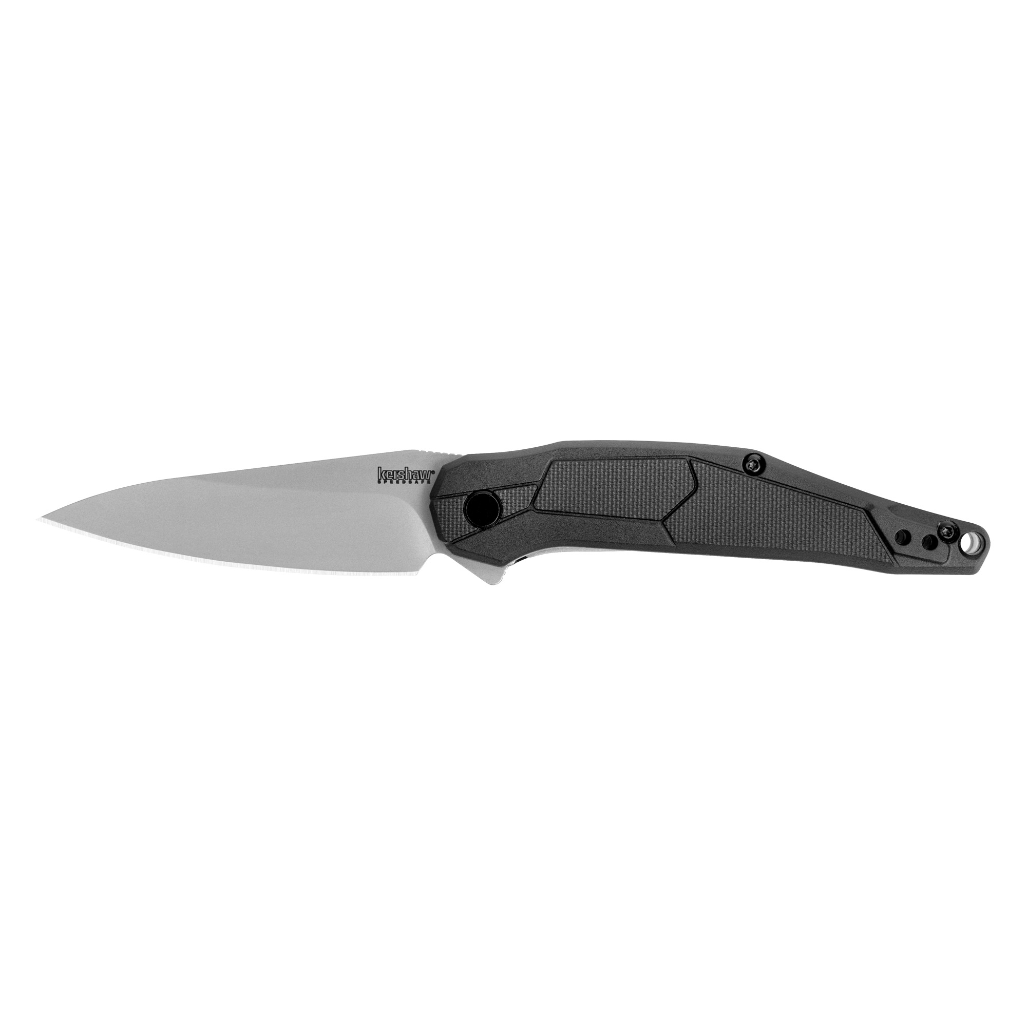 Kershaw Lightyear Spring Assisted Folding Knife 3-1/2" Spearpoint Blade Black