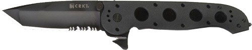 CRKT M16-14ZLEK Tanto Flipper Knife (3.75" Black Serr)
