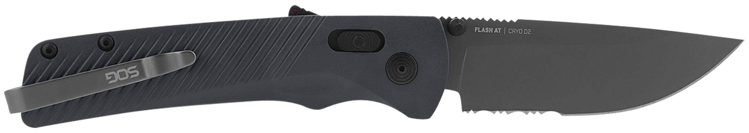 Flash AT - Urban Grey - Partially Serrated - SOG11180641 - 729857011013
