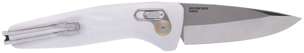 SOG Knives One Zero AU 3 1/10" Blade White and Chrome - SOG15730257 - 729857013376