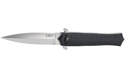 CRKT 2265 Xolotl  3.64" Folding Spear Point Plain Satin 4116 Stainless Steel Blade/Black G10 Handle Includes Pocket Clip - 2265 - 794023226508
