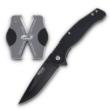 Bear & Son Edge Brisk 2.0 Folding Knife & Sharpener Combo Drop Point Blade Black