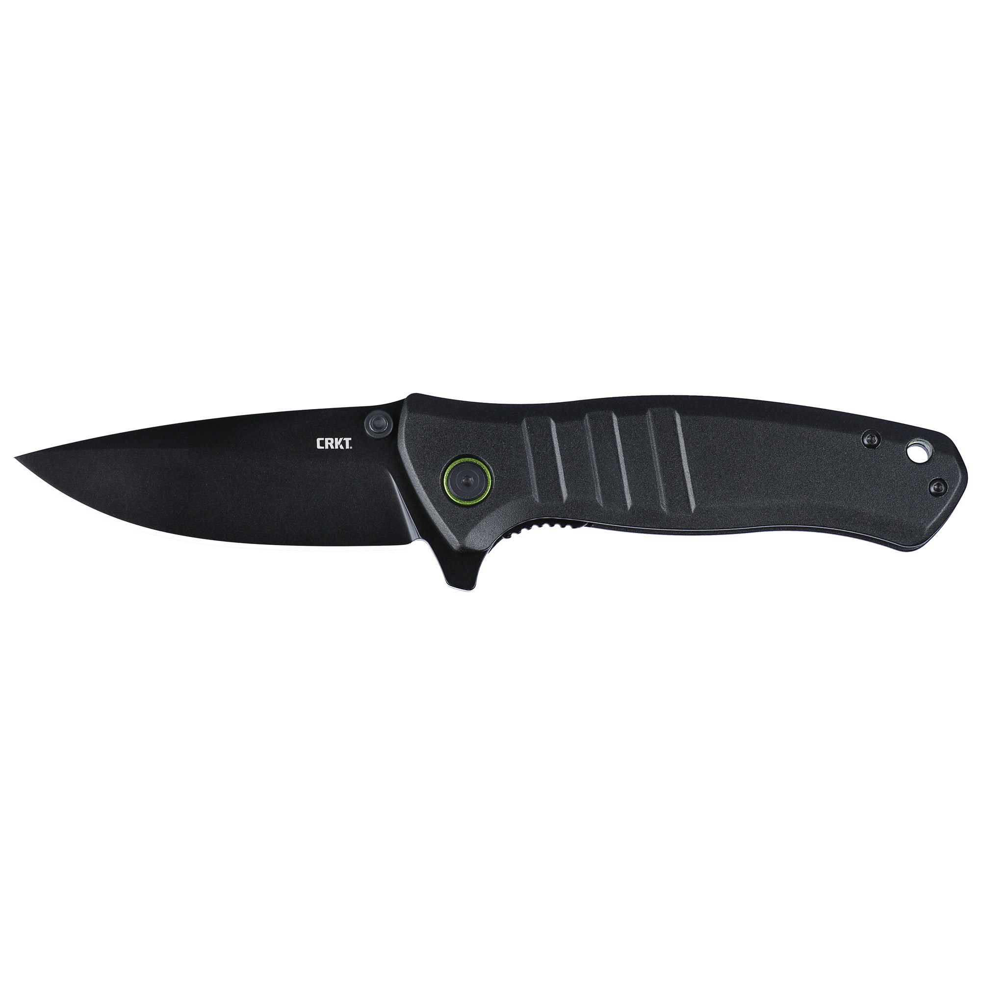 CRKT Dextro Folding Knife 3-1/5" Drop Point Blade Black Black