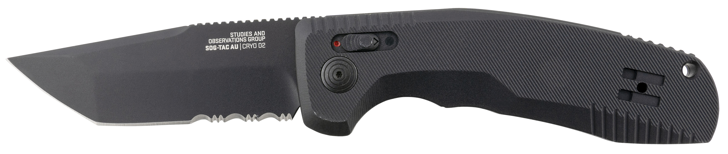 SOG-TAC AU – Black / Tanto / Partially Serrated - SOG15380457 - 729857011686