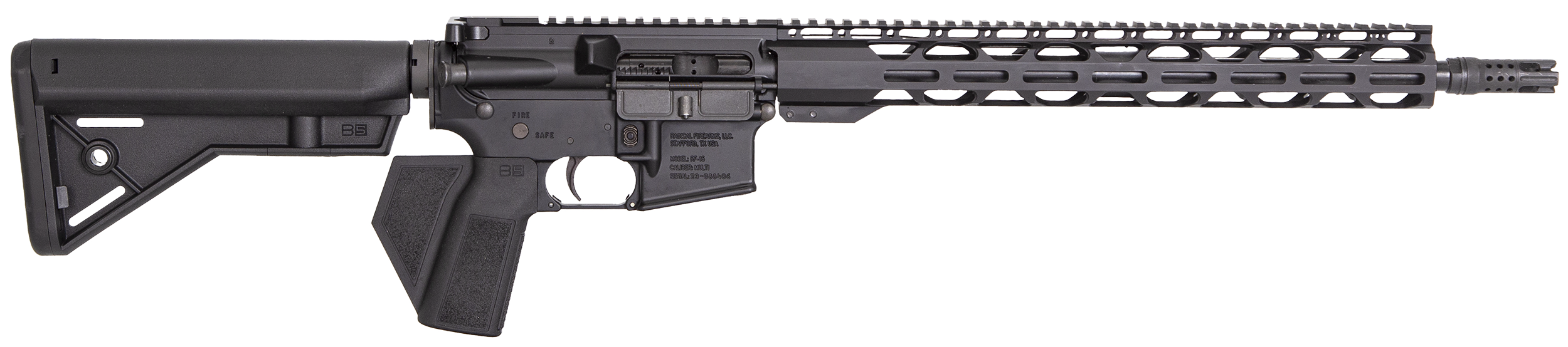 Radical Firearms FR16556SOC15RPRCAB5 RPR *CA Compliant 5.56 NATO 16" Black Melonite Steel Threaded Barrel, Black Anodized w/Picatinny Rail Aluminum Receiver, 15" M_LOK Handguard