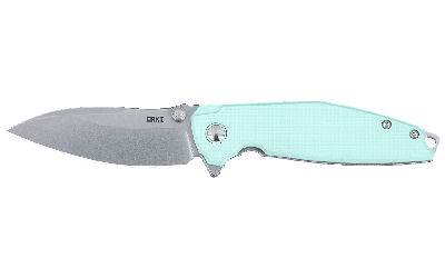 CRKT 2560 Ibis  EDC 3.09" Folding Drop Point Plain Stonewashed 14C28N Steel Blade, Blue G10/SS Handle - 2560 - 794023256000
