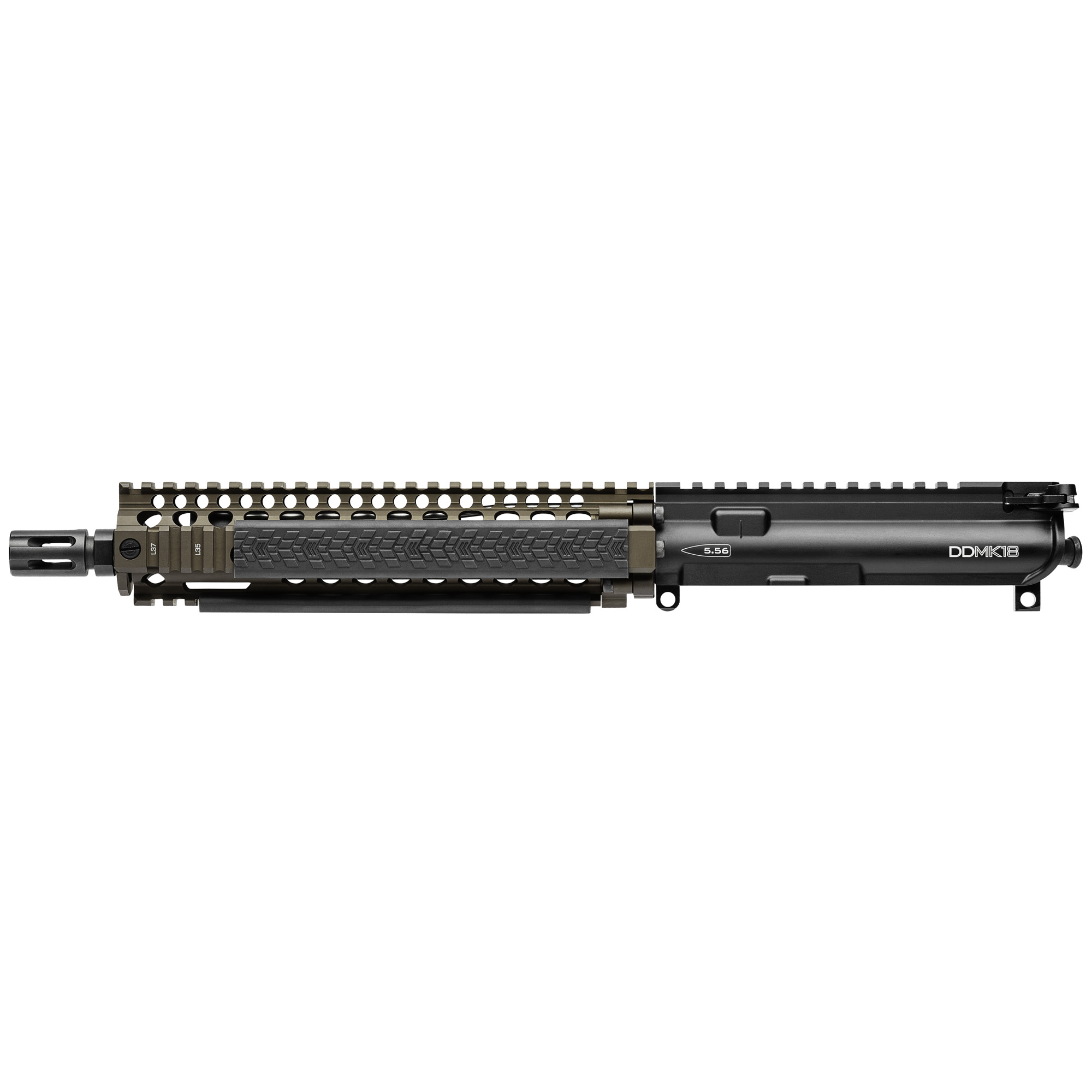 Daniel Defense 2300408013011 MK18 Upper Group 5.56x45mm NATO 10.30" Black Phosphate Barrel, 7075-T6 Aluminum Black Anodized Receiver, Flat Dark Earth DD RISII MK18 Handguard for AR-15