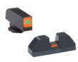 Green Tritium Outline Orange Square (non trit) REAR for Glock Gen 1-4
