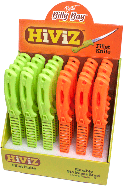 BETTS HI VIZ FILLET KNIFE DISP30PC - FKD-30 - 042621010242