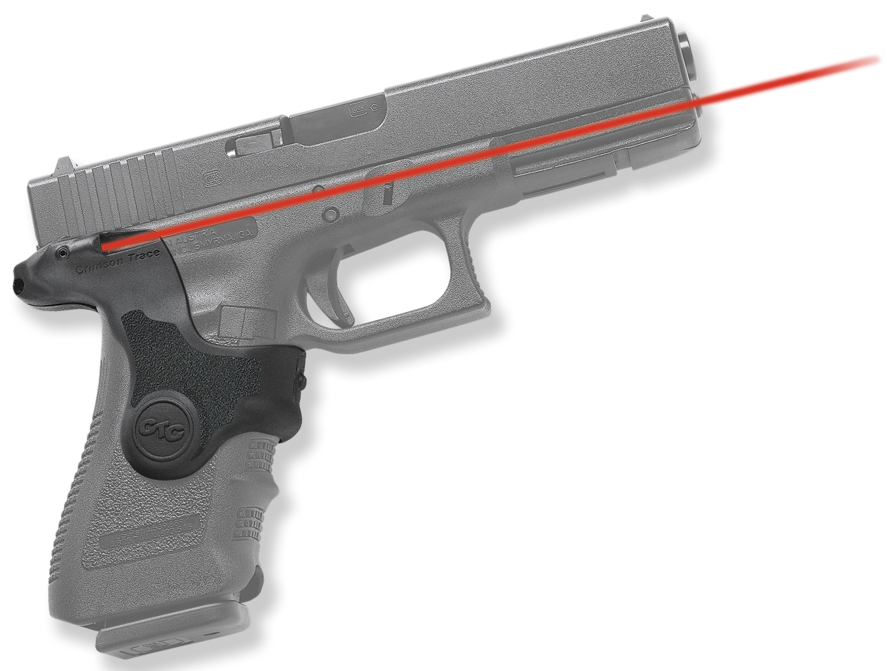 Crimson Trace 0124301 LG-417 Lasergrips  Black Red Laser Glock Gen 3 17/19