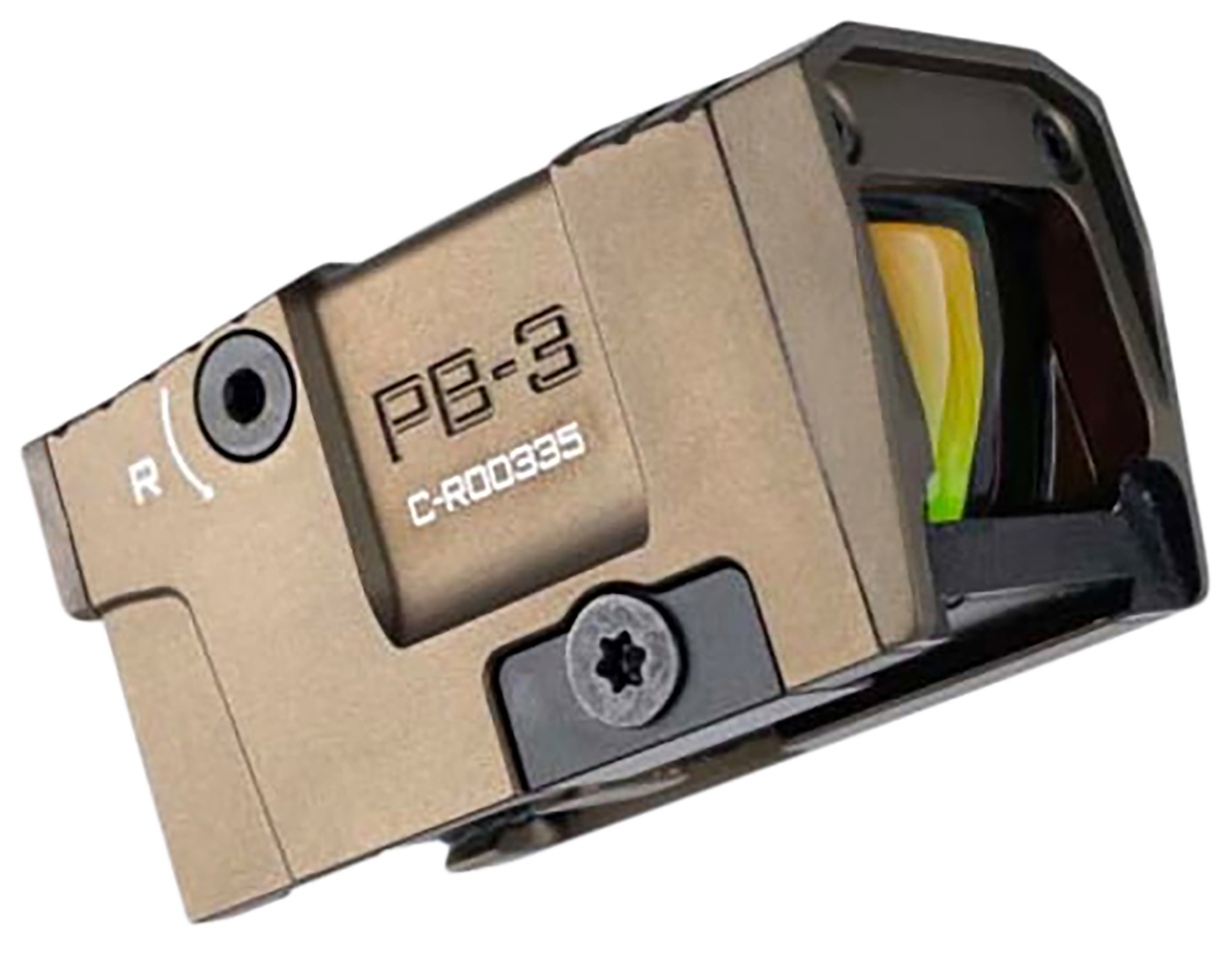 Lead & Steel Llc PB-3R-FDE Pandora PB-3  Flat Dark Earth 1 x 21 mm x 17 mm 3 MOA Red Dot