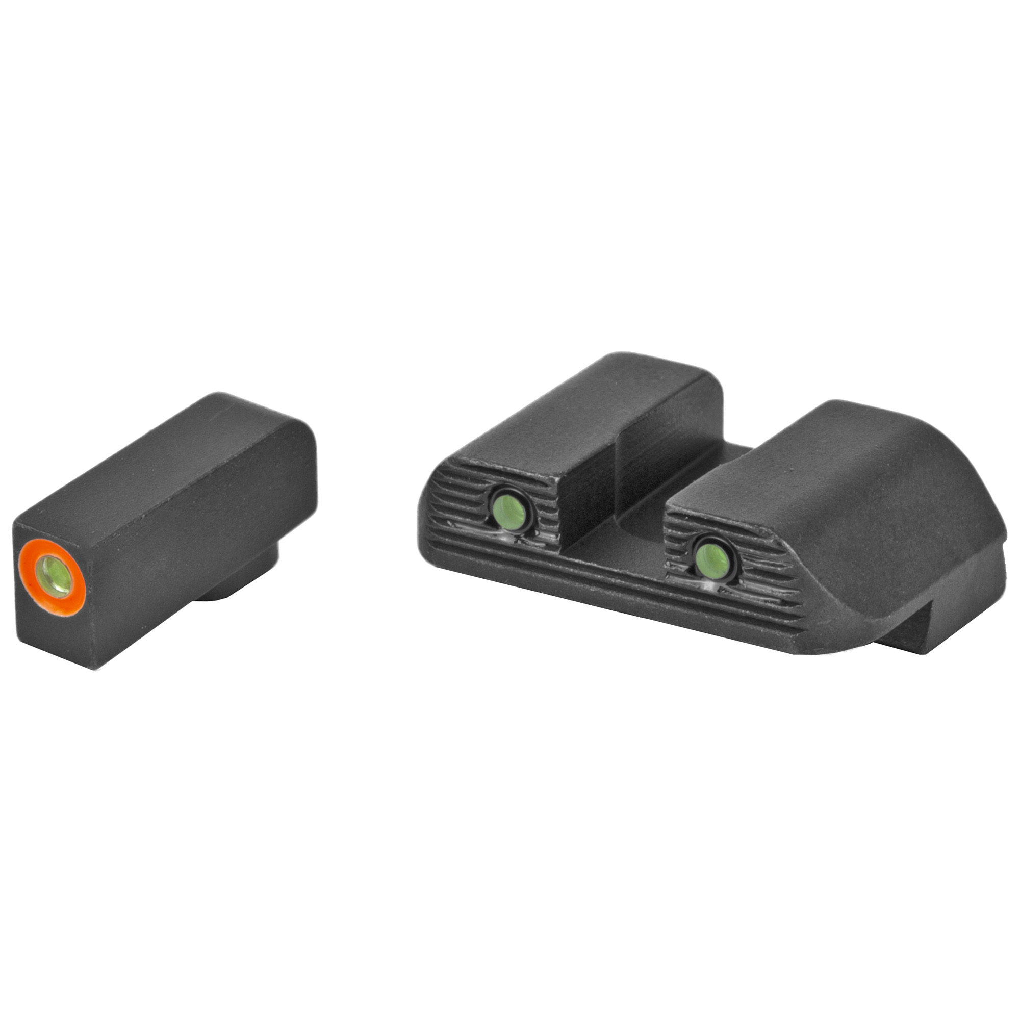 Glock OEM Night Sight Set Ameriglo .200 Front Sight Green Tritium Orange Outline