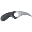 CRKT 2511 Bear Claw  2.39" Fixed Hawkbill Veff Serrated Stonewashed AUS-8A SS Blade, Black Textured GRN Handle