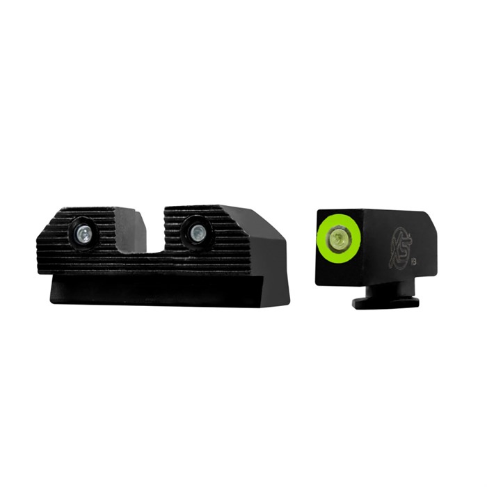 XS Sight Systems R3D 2.0 Night Sights for Glock 20/21/29/30/30S/37/40/41 Green Front with Black Rear