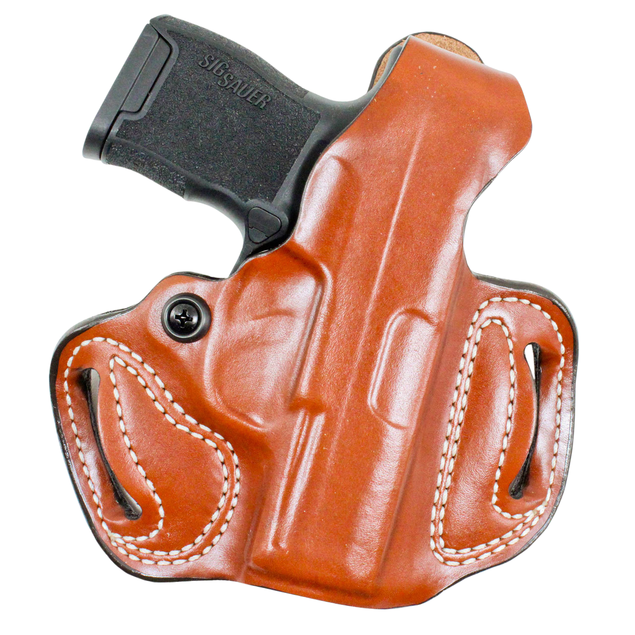 DeSantis Gunhide 085TA7QZ0 Thumb Break Mini Slide OWB Tan Leather Belt Loop Fits Ruger 57 Right Hand                                                                                                    