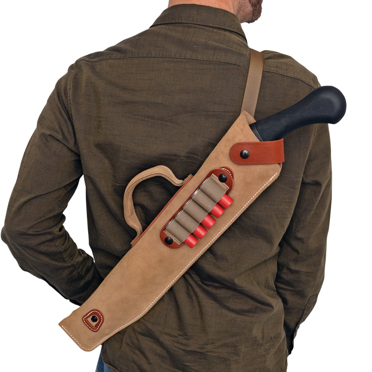 DeSantis Gunhide A88NJG1Z0 Kurz Shotgun Scabbard Natural Leather 14"