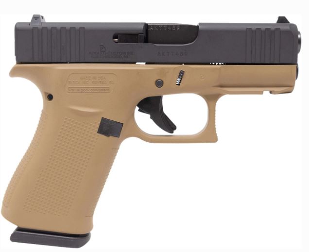 Glock G43X 9mm 3.41 Barrel 10-Round Cerakote Davidsons Dark Earth Apollo Custom Edition