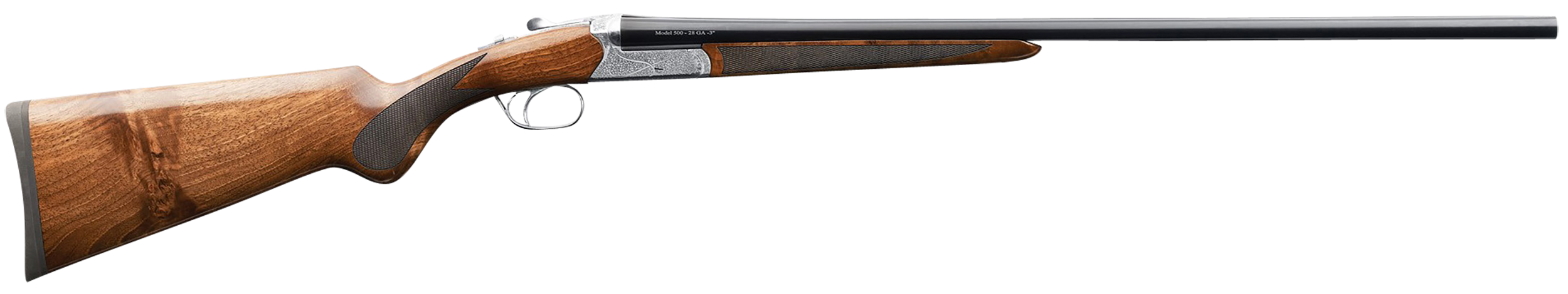 Charles Daly 500 12 Gauge 28 Inch 2 Rounds Gloss Blued Steel Walnut Side By Side