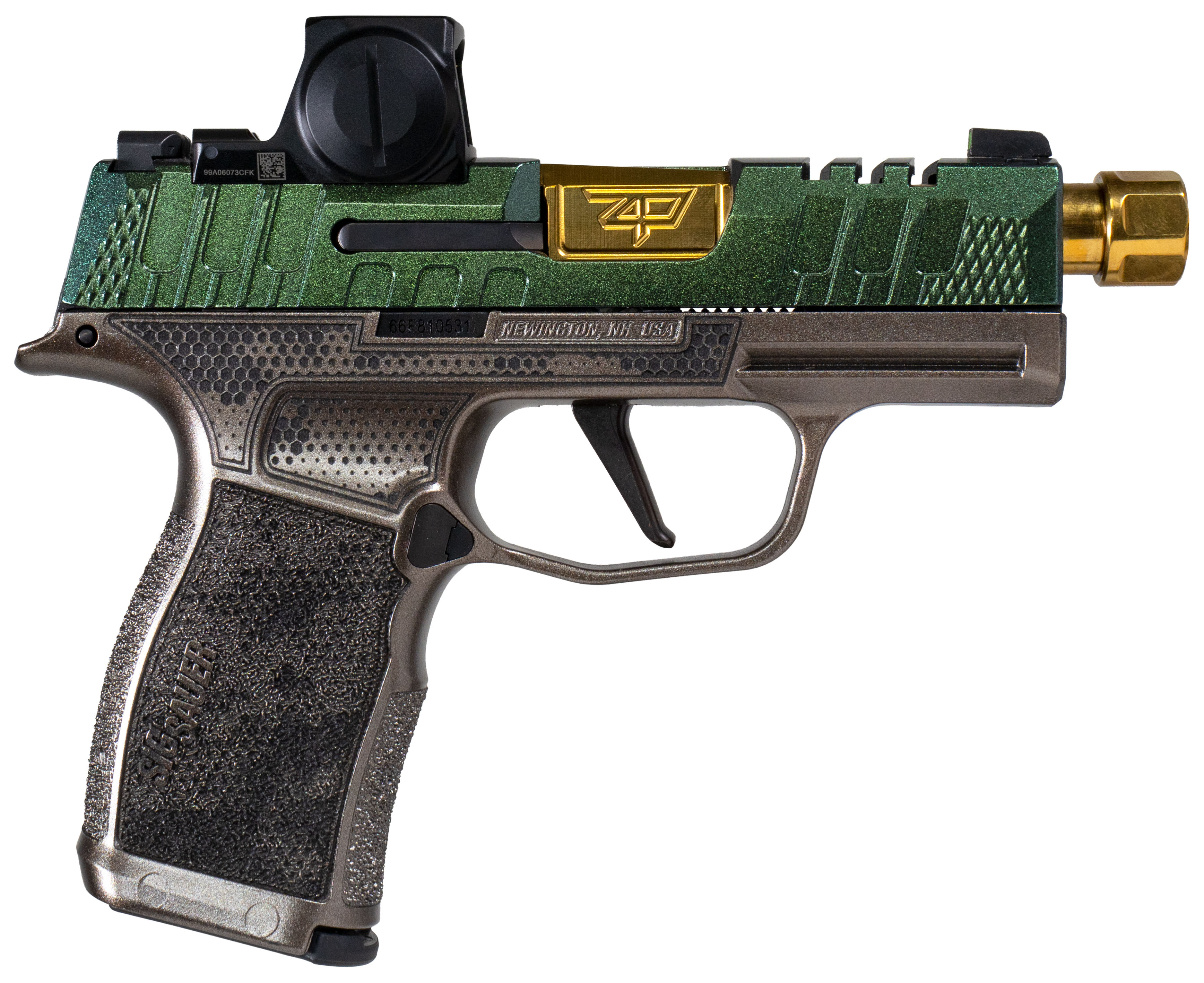 Sig Sauer Cypress Raptor 9mm 3.1in 10rd Green Flat Dark Earth