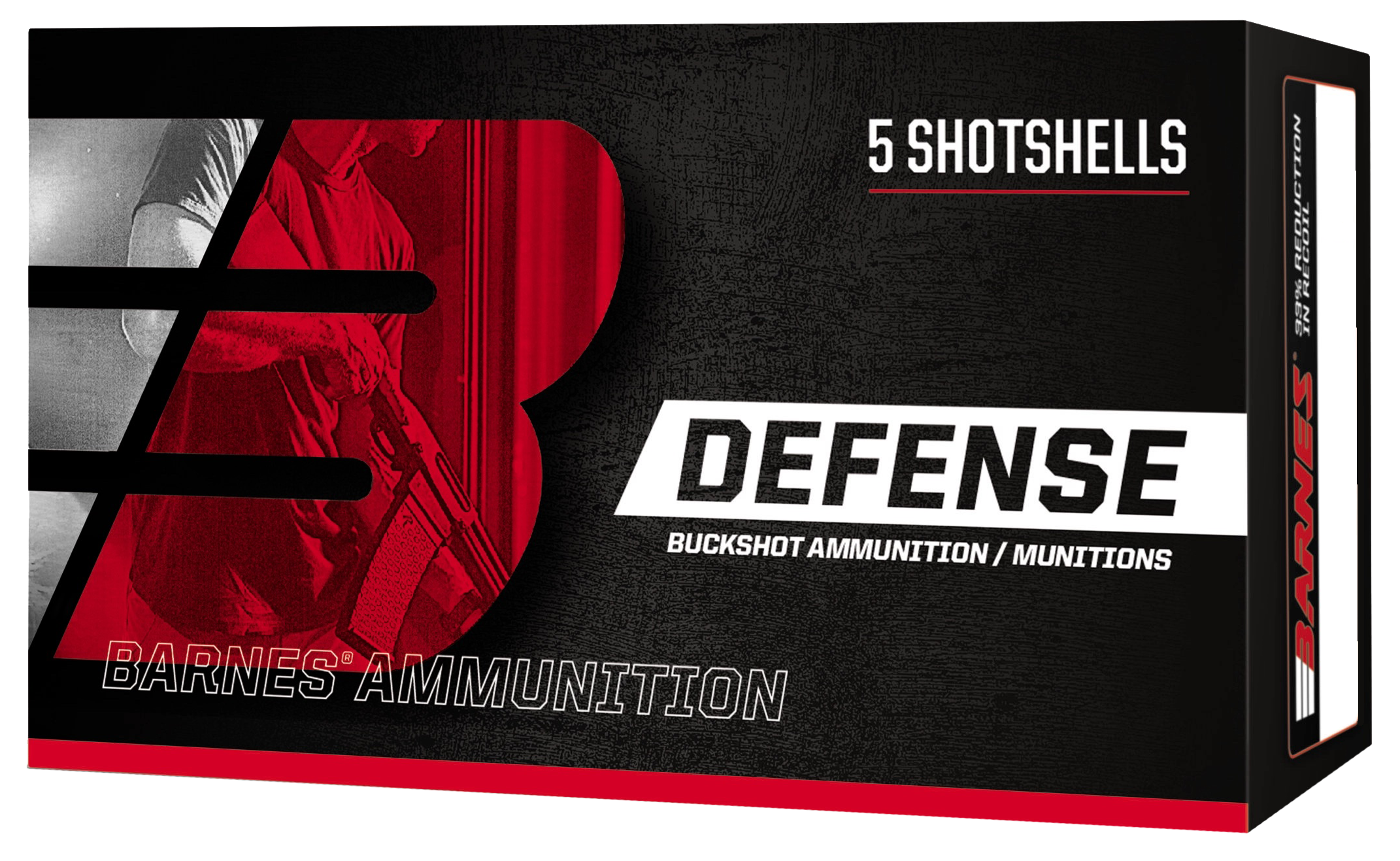Barnes Defense Buckshot Loads 12 ga. 2.75 in. 00 Buck Shot 8 Pellets 5 rd. Barnes Defense Buckshot Loads 12 ga. 2.75 in. 00 Buck Shot 8 Pellets 5 rd.
